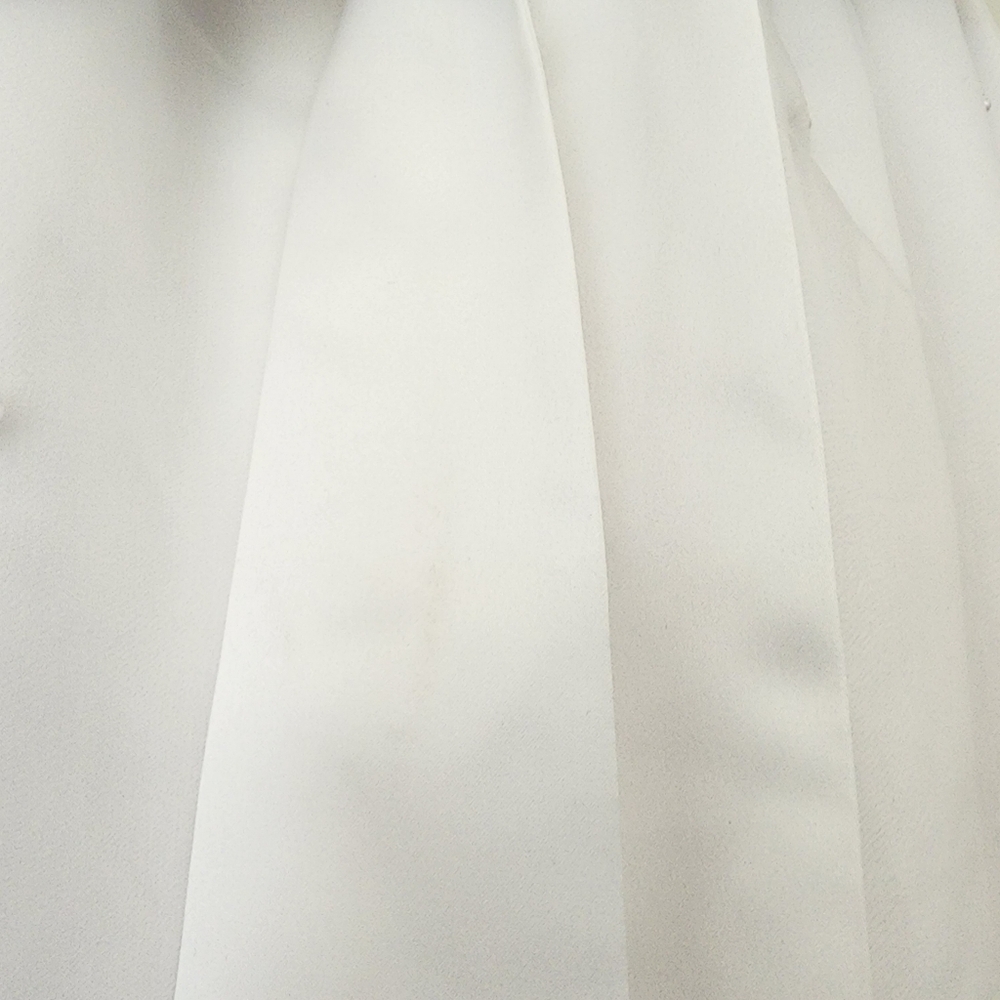 Cinderella Flower Girl or First Communion Satin Tulle White Dress 8 - Picture 5 of 8